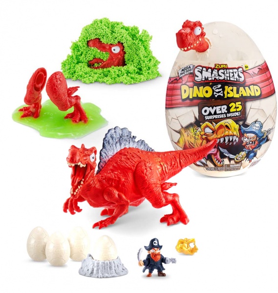 Игровой набор Smashers Smashers Dino Island Surprise Mega Egg Spinosaurus Red 7487B 