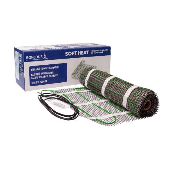 Нагрівальний мат Bonjour Soft Heat EcoPRO-600-4.0/150 W/m2 з терморегулятором RTP