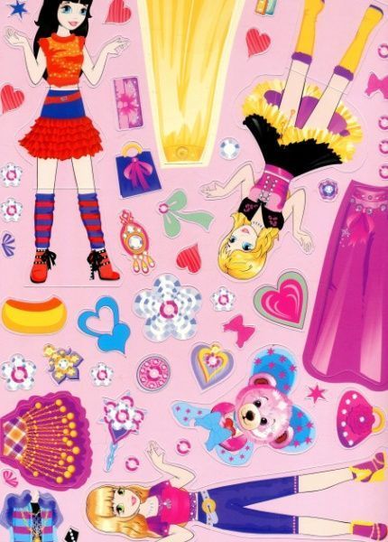 Альбом із наклейками «Одягалочка. Elvik Style. Модель 1» 978-966-283-304-1