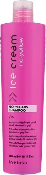 Шампунь INEBRYA No Yellow Shampoo для обесцвеченных и седых волос 300 мл