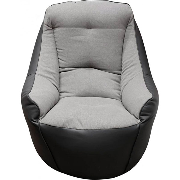 Кресло-пуф Марбет Soft №20/Malaga №06 серый 