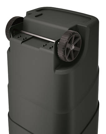 Бак для сміття з кришкою Prosperplast 110 л чорний/синій