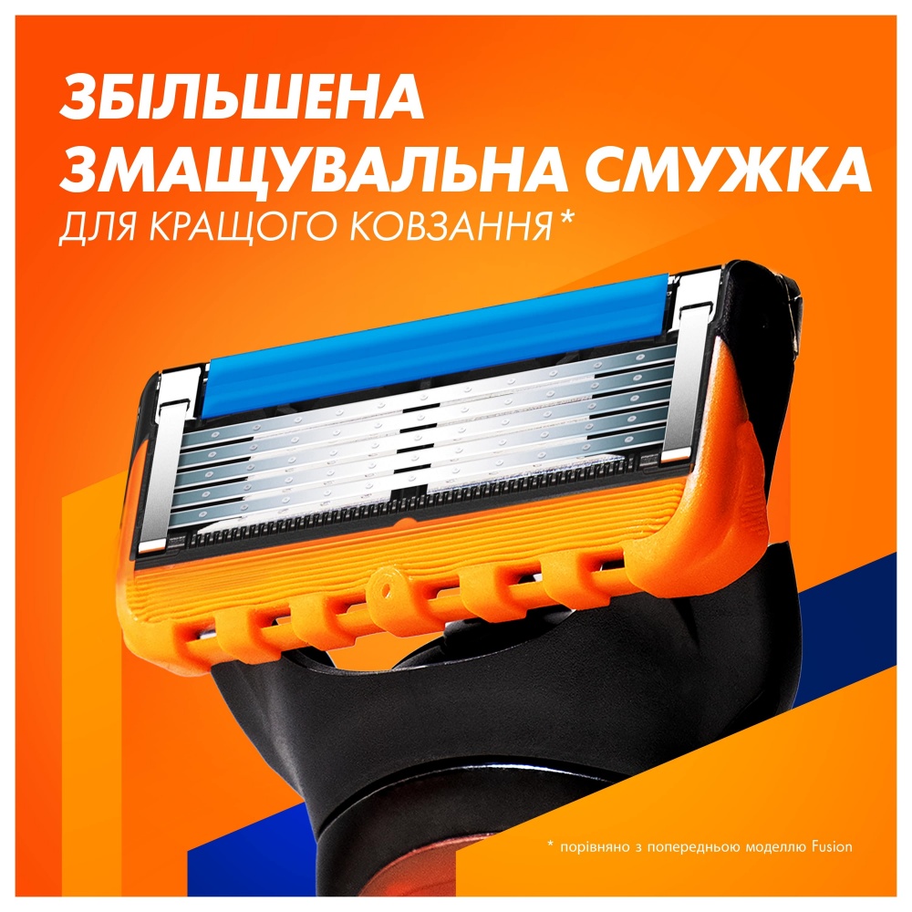 Станок для бритья GILLETTE Fusion 5 с 5 сменными картриджами + подставка 1 шт.