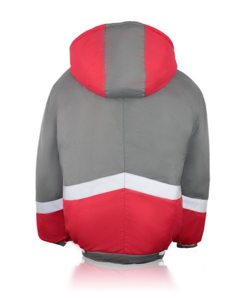 Куртка робоча Торнадо “Грей-2” утеплена р. 56-58 зріст 5-6 червоний із сірим