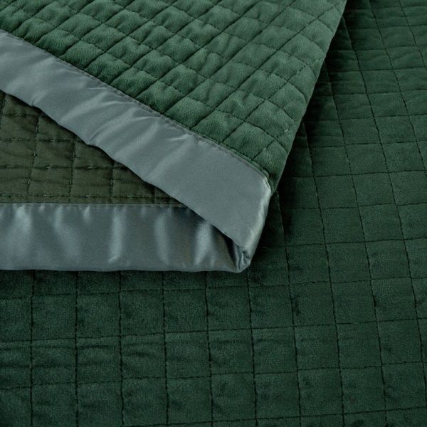 Покрывало Velvet Preston 240x260 см La Nuit зеленый 