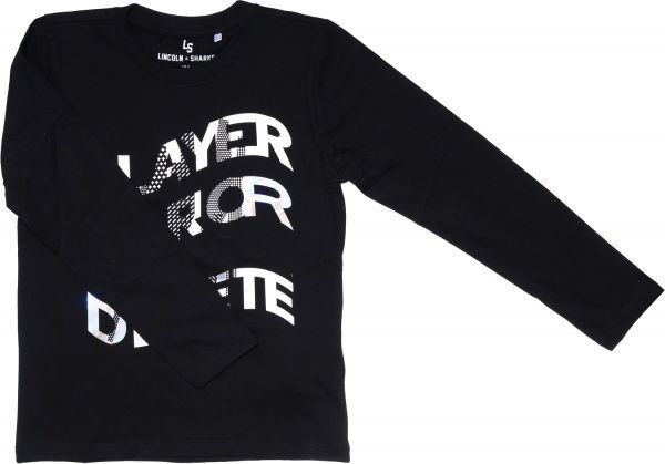 Футболка для хлопчиків LINCOLN&SHARKS 2H3910 р.152 чорний 