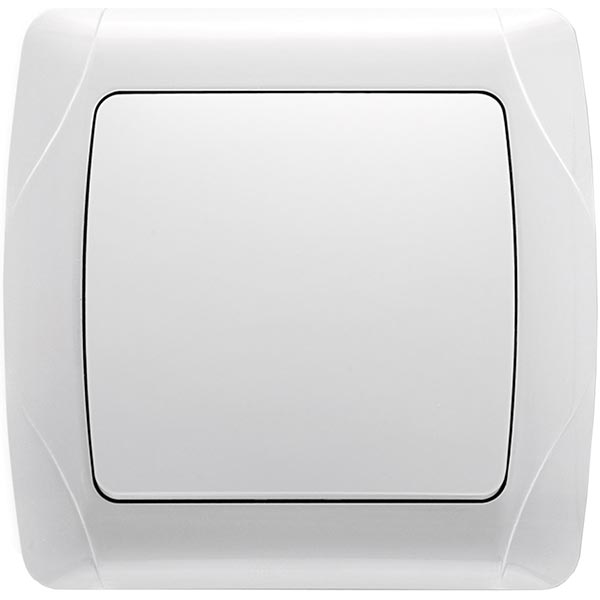 Вимикач одинарний Viko Carmen 25.07.001 білий