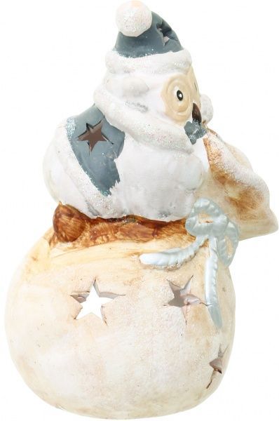 Декорація новорічна Підсвічник Сова на мішку