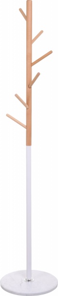 Вішалка-стійка для одягу CNA1906 370х370х1710,5 мм білий/бук