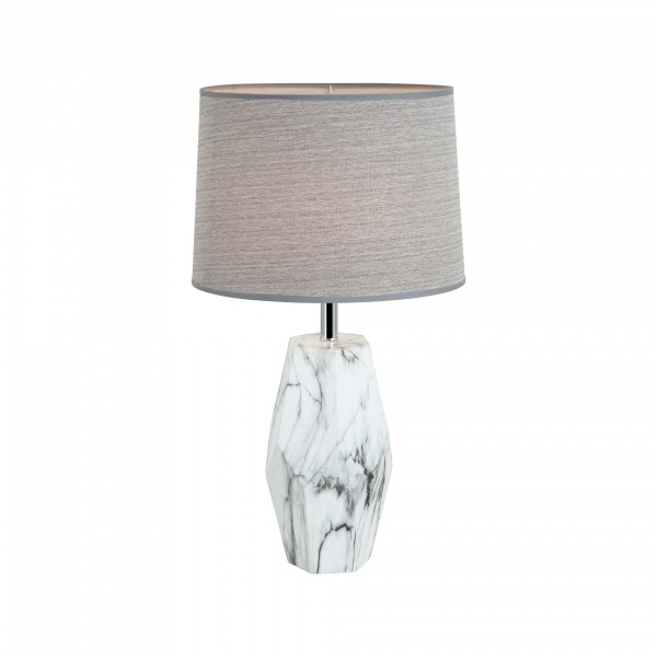 Настольная лампа Vio Concept by LUCEA Esina mid 1x40 Вт E27 белый/хром 80368-02-TB1-SW 