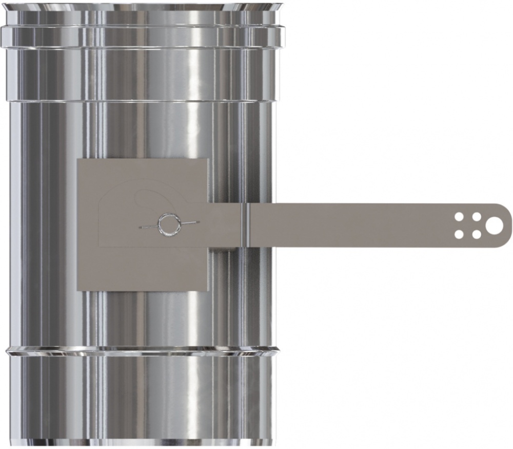 Регулятор тяги димохідний 1 мм нерж Ф130 мм Versia-Lux