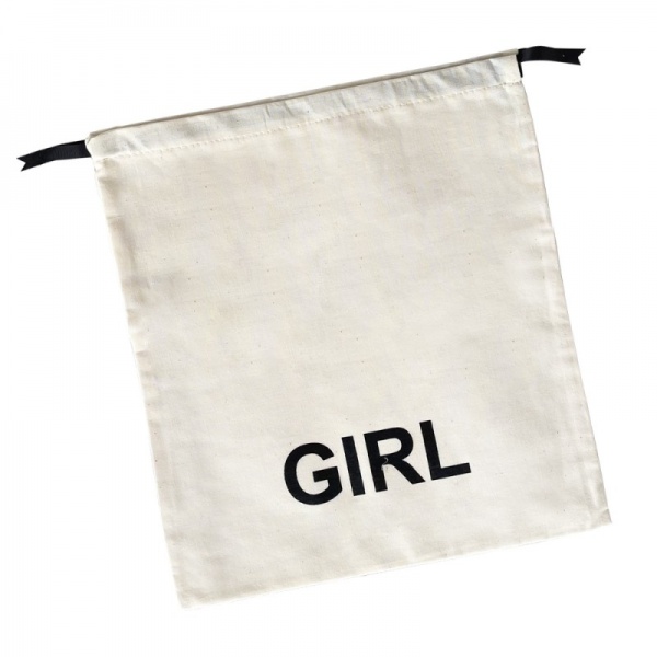 Органайзер текстильний Organize M-girl Girl бавовняний для речей світлий 350x300 мм