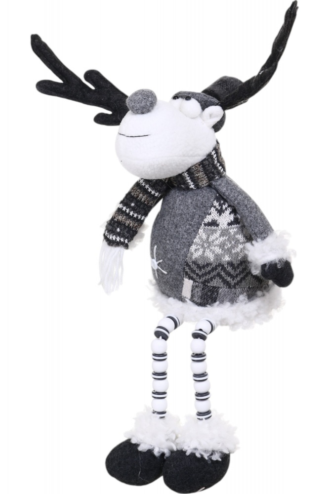 Декорация новогодняя Снеговик/Лосик что сидит 20х63 см в ассортименте YM78403BC 63 см