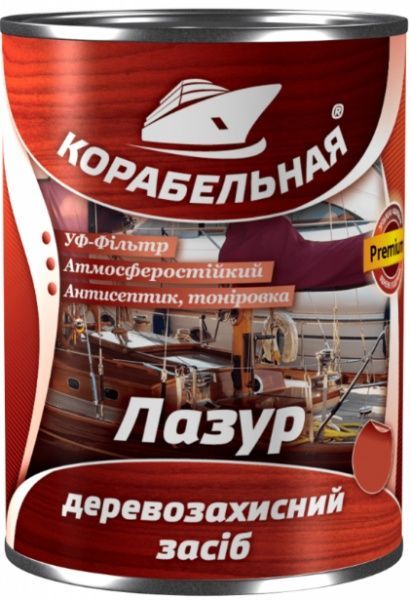 Лазур КОРАБЕЛЬНАЯ з УФ-фільтром калужниця глянець 2,5 л