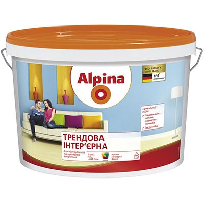 Краска Alpina Трендовая интерьерная B1 5 л
