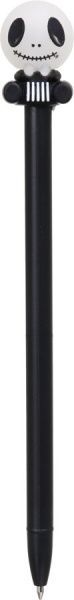 Ручка кулькова Усміхнені черепа, сірий 