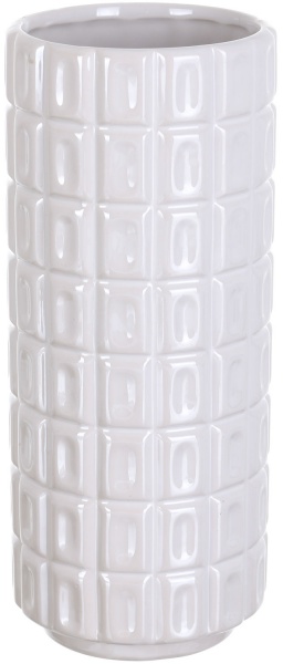 Ваза керамическая белая Fest Stone 10,5x10,5x25 см
