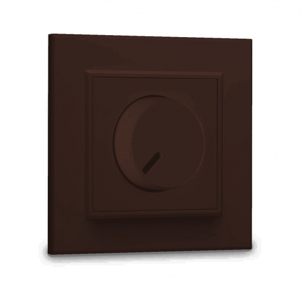 Светорегулятор поворотный Makel Karea 600 Вт 20 IP коричневый 56096011