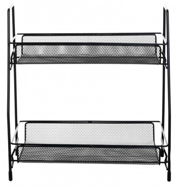 Органайзер Dubi метал дворівневий 31х17х33 см чорний cy-0117 