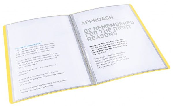 Папка с файлами А4 20 файлов желтая 623995 Esselte