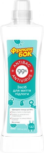 Засіб для миття підлоги Фрекен Бок Antibac + Antivirus 1 л