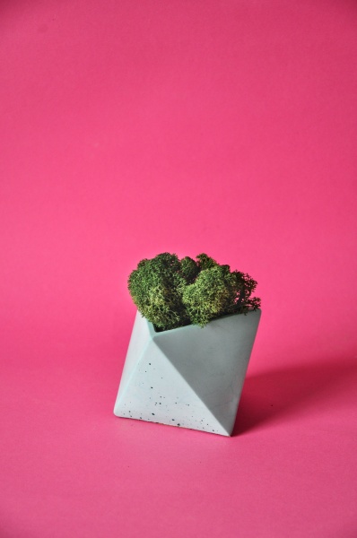 Кашпо декоративне Octos бірюзовий бетон