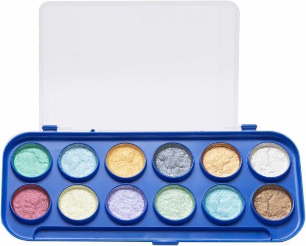 Фарби акварельні перламутрові 12 шт Olli