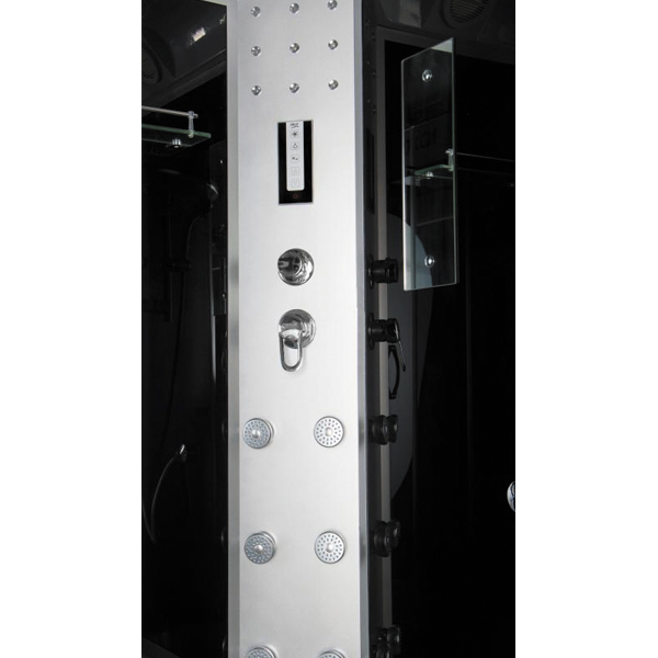 Гідромасажний бокс Erlit ER4512TPL-C4 120x80 профіль сатин, скло графіт