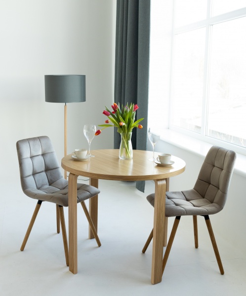 Стол обеденный круглый дуб Freya 900х750 мм 