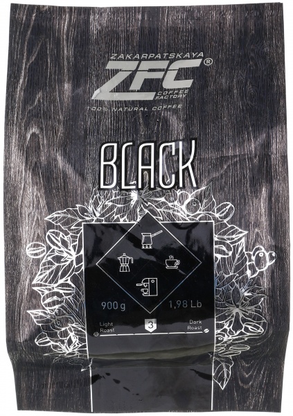 Кава в зернах ZFC Zakarpatskaya Black 900 г