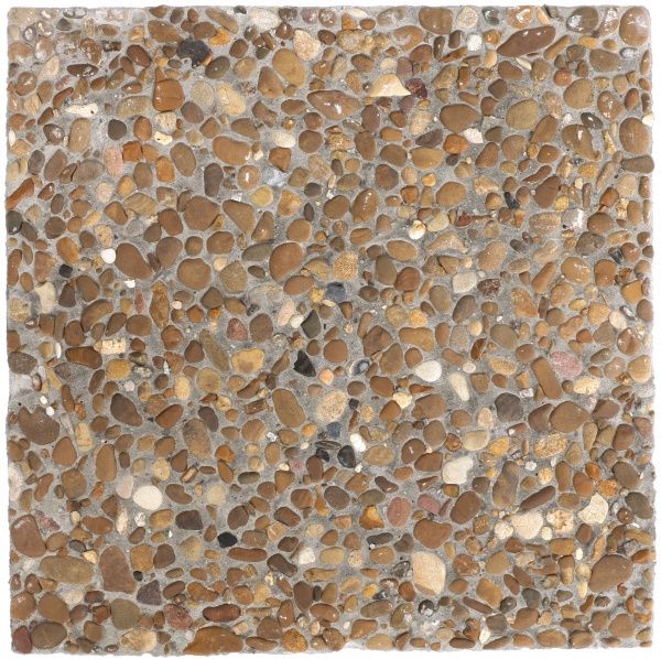 Тротуарна плитка АртБетон Квадрат декорована галькою 40х40х5 см