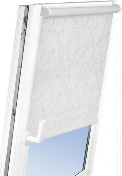 Ролета стандарт Delfa Роза 115x170 см белая 