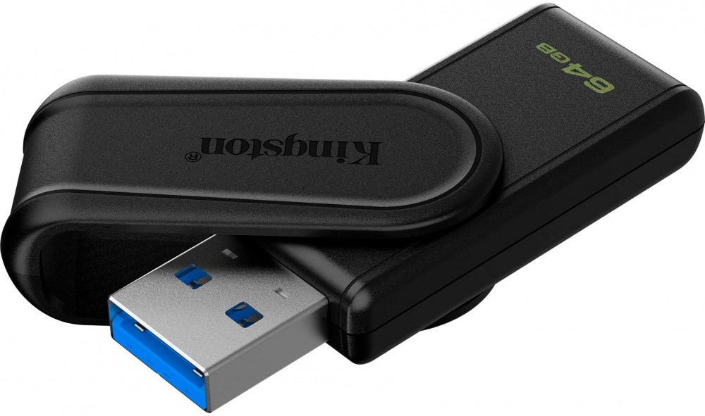 Флешпам'ять USB Kingston DataTraveler Exodia S 64 ГБ USB 3.2 Gen. 1 black (DTXS/64GB)