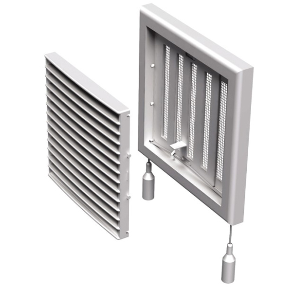 Решетка Вентс МВ 101Рс пластик белый 