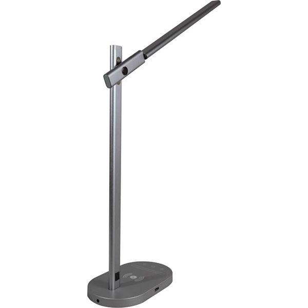 Настольная лампа офисная Светкомплект LED TB 015 X-Charge + 10 Вт темно-серый 
