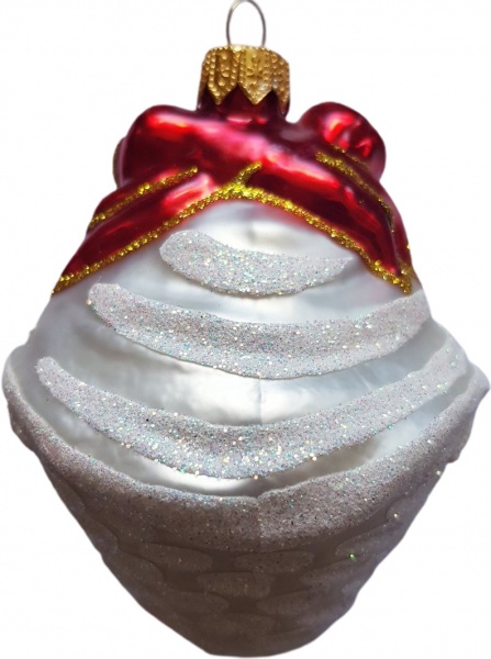 Подвеска Юріта Фигурка Тигр в корзине белый