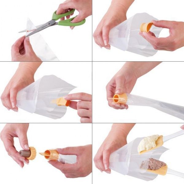 Набор кондитерских мешков двухсекционных Delicia 10 шт. 630479 Tescoma