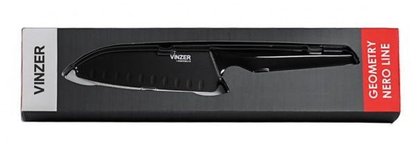 Ніж сантоку Geometry Nero line 89301 14 см Vinzer 