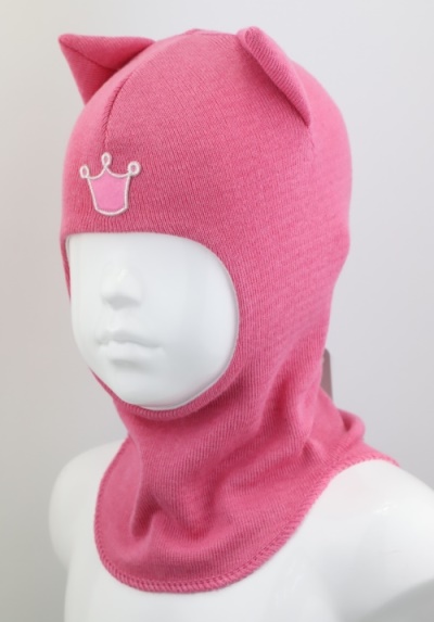 Шапка для девочки Beezy Кошка р.47-49 бледно-розовый 1750 