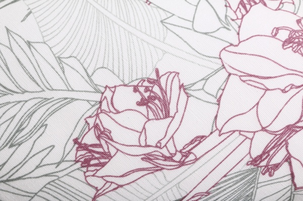 Скатерть Nika 140x180 см белый с рисунком Luna 