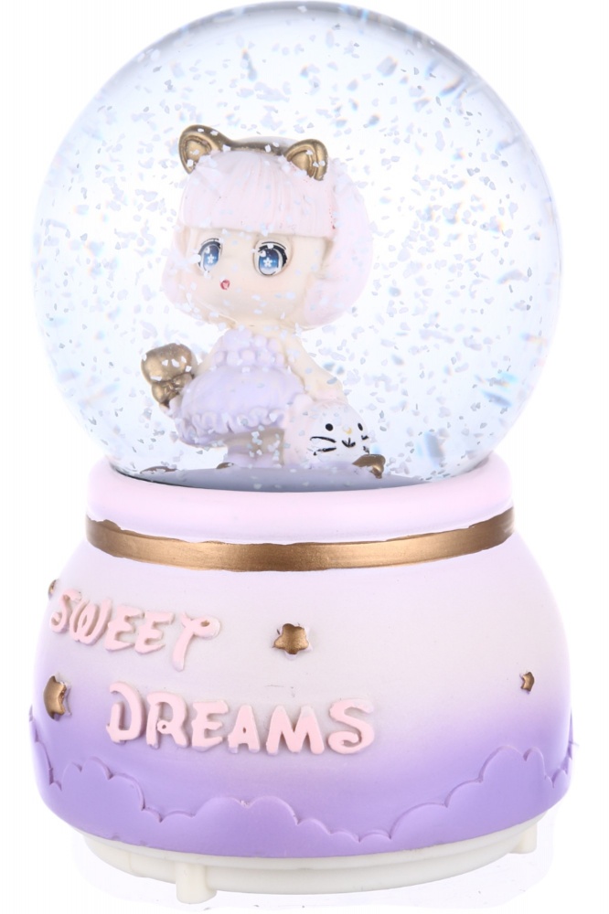 Декорація новорічна JM2118YC куля-LED Sweet Dreams 12.5 см