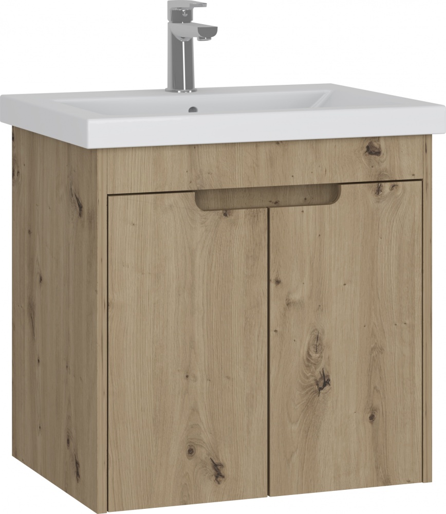 Тумба консольная Грейд Lina дуб артизан под умывальник Como 60
