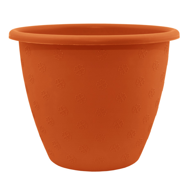 Кашпо пластиковое Алеана Верона круглый 6,5л терракот (112013) 
