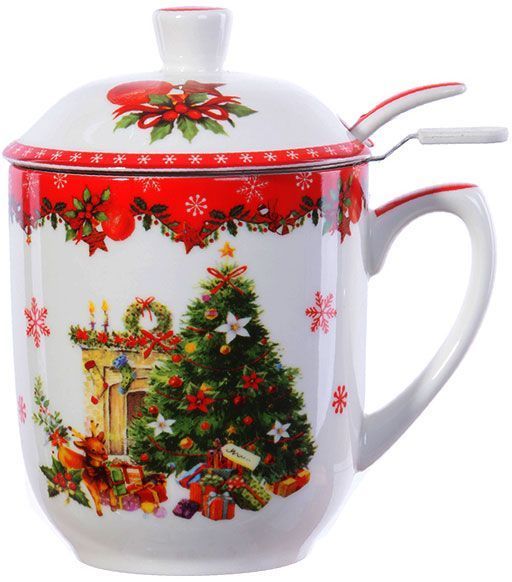 Чашка с заварником Новогодняя коллекция 300 мл 985-081 Lefard