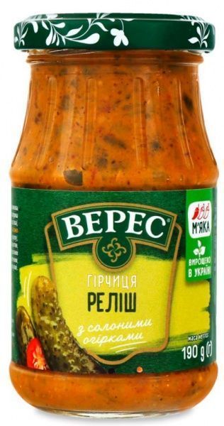 Гірчиця Верес Реліш 190 г