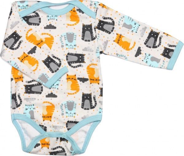 Боди Bambinelli Котики р.62 бежевый с принтом 