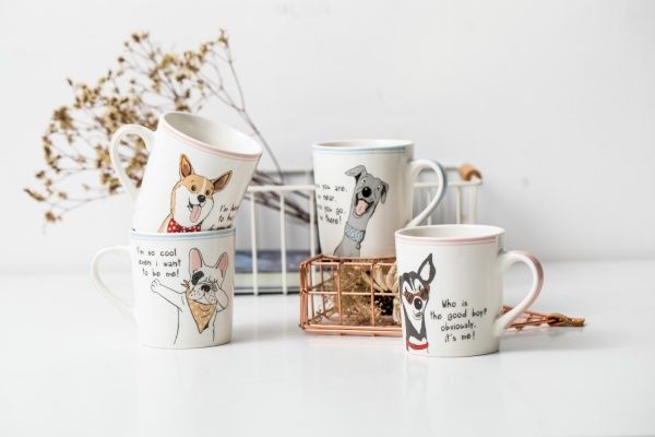 Чашка Funny Dogs Yellow 250 мл Fiora