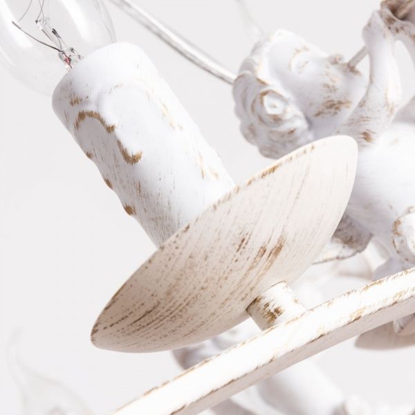 Люстра підвісна Arte Lamp 6x40 Вт E14 білий/золото A1133SP-6WG 