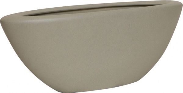 Горщик керамічний Оріана-Запоріжкераміка Ладья крошка овальний 9 л бежевий 