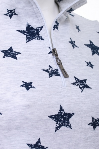 Сукня домашня жіноча Flis clothes Нічна зірочка на блискавці р. S чорний із сірим 